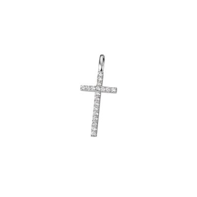Kreuzanhänger mit Brillanten