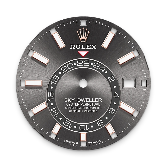 Schiefergraues Zifferblatt